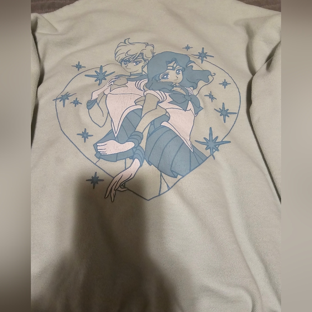 Light Blue Sailor Moon Hooded Sweatshirt